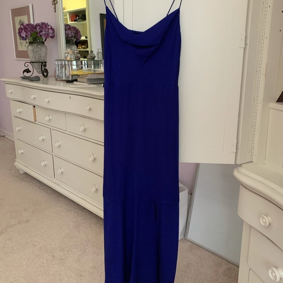 intermix blue dress Light Blue Long Prom Dress with Sheer Bodice Dusty Blue / 16 main image 1